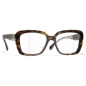 Chanel - Square Optical Glasses - Dark Tortoise - Chanel Eyewear