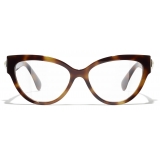 Chanel - Occhiali da Vista Cat-Eye - Tartaruga Chiaro - Chanel Eyewear