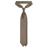 Viola Milano - Milanese Maillon Selftipped Silk Tie - Pistachio - Handmade in Italy - Luxury Exclusive Collection