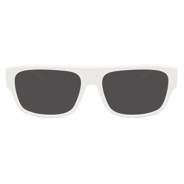 Dolce & Gabbana - DG Crossed Sunglasses - White Dark Grey - Dolce & Gabbana Eyewear