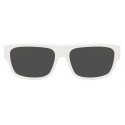 Dolce & Gabbana - Occhiale da Sole DG Crossed - Bianco Grigio Scuro - Dolce & Gabbana Eyewear