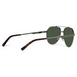 Dolce & Gabbana - Occhiale da Sole Gros Grain - Bronzo Verde Scuro - Dolce & Gabbana Eyewear