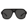 Dolce & Gabbana - Occhiale da Sole DG Plaque - Nero Grigio Scuro - Dolce & Gabbana Eyewear