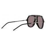 Dolce & Gabbana - Occhiale da Sole Lusso Sartoriale - Nero Grigio Piombo Marrone Porpora - Dolce & Gabbana Eyewear