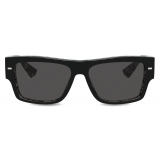 Dolce & Gabbana - Lusso Sartoriale Sunglasses - Black Dark Grey - Dolce & Gabbana Eyewear