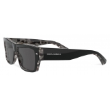 Dolce & Gabbana - Lusso Sartoriale Sunglasses - Black Dark Grey - Dolce & Gabbana Eyewear