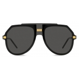 Dolce & Gabbana - Lusso Sartoriale Sunglasses - Black Gunmetal Grey - Dolce & Gabbana Eyewear