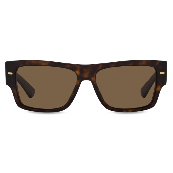 Dolce & Gabbana - Lusso Sartoriale Sunglasses - Havana Dark Brown - Dolce & Gabbana Eyewear