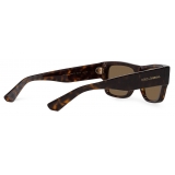 Dolce & Gabbana - Occhiale da Sole Lusso Sartoriale - Havana Marrone Scuro - Dolce & Gabbana Eyewear