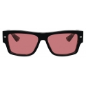 Dolce & Gabbana - Occhiale da Sole Lusso Sartoriale - Nero Rosse - Dolce & Gabbana Eyewear