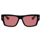 Dolce & Gabbana - Occhiale da Sole Lusso Sartoriale - Nero Rosse - Dolce & Gabbana Eyewear