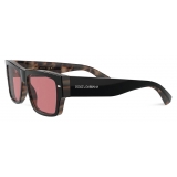 Dolce & Gabbana - Occhiale da Sole Lusso Sartoriale - Nero Rosse - Dolce & Gabbana Eyewear