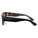 Dolce & Gabbana - Occhiale da Sole Lusso Sartoriale - Nero Rosse - Dolce & Gabbana Eyewear