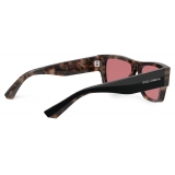 Dolce & Gabbana - Occhiale da Sole Lusso Sartoriale - Nero Rosse - Dolce & Gabbana Eyewear