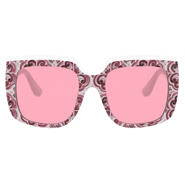 Dolce & Gabbana - Occhiale da Sole Maiolica - Maiolica Fucsia Rosa - Dolce & Gabbana Eyewear