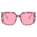 Dolce & Gabbana - Maiolica Sunglasses - Maiolica Fucsia Pink - Dolce & Gabbana Eyewear