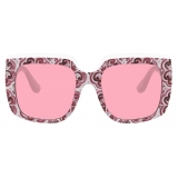 Dolce & Gabbana - Maiolica Sunglasses - Maiolica Fucsia Pink - Dolce & Gabbana Eyewear