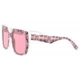 Dolce & Gabbana - Maiolica Sunglasses - Maiolica Fucsia Pink - Dolce & Gabbana Eyewear