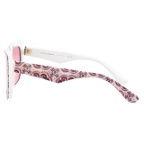 Dolce & Gabbana - Maiolica Sunglasses - Maiolica Fucsia Pink - Dolce & Gabbana Eyewear