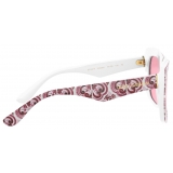 Dolce & Gabbana - Maiolica Sunglasses - Maiolica Fucsia Pink - Dolce & Gabbana Eyewear