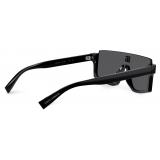 Dolce & Gabbana - Black Sicily Sunglasses - Black Dark Grey - Dolce & Gabbana Eyewear