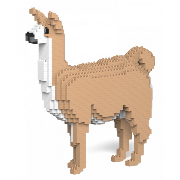 Jekca - Llama 01S - Lego - Sculpture - Construction - 4D - Brick Animals - Toys