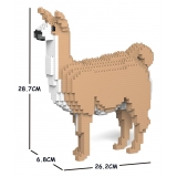 Jekca - Llama 01S - Lego - Scultura - Costruzione - 4D - Animali di Mattoncini - Toys