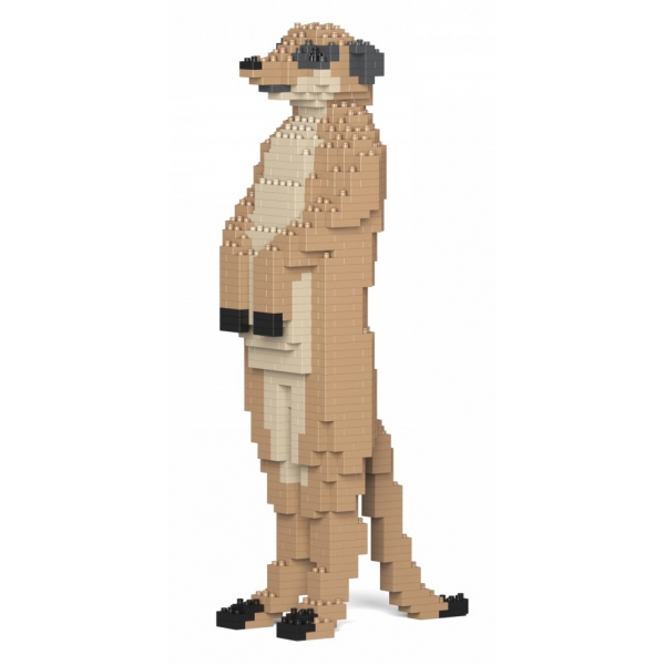 Jekca - Meerkat 01S - Lego - Scultura - Costruzione - 4D - Animali di Mattoncini - Toys