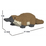 Jekca - Platypus 01S - Lego - Sculpture - Construction - 4D - Brick Animals - Toys