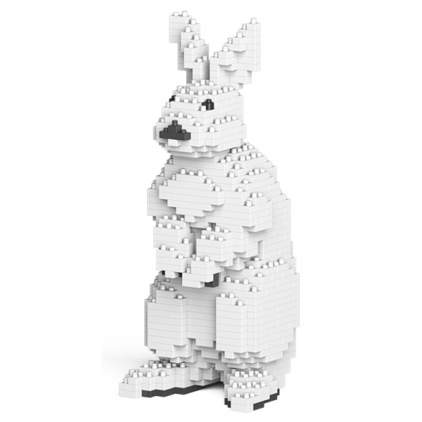 Jekca - Rabbit 01S - Lego - Sculpture - Construction - 4D - Brick Animals - Toys