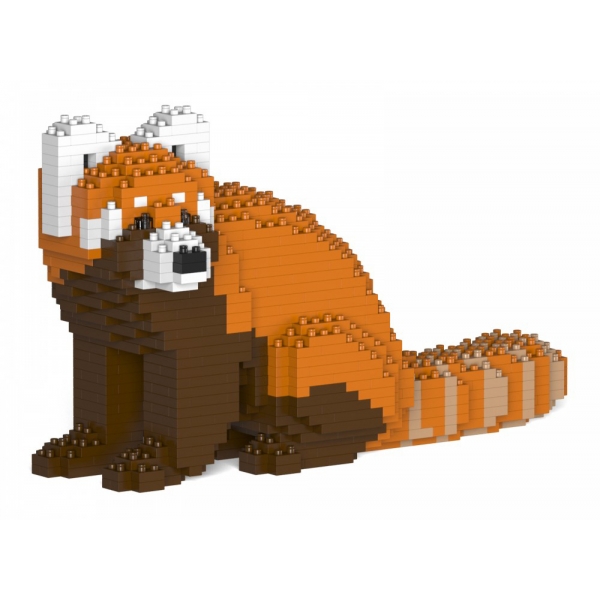 Jekca - Red Panda 01S - Lego - Sculpture - Construction - 4D - Brick Animals - Toys
