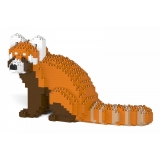 Jekca - Red Panda 01S - Lego - Sculpture - Construction - 4D - Brick Animals - Toys