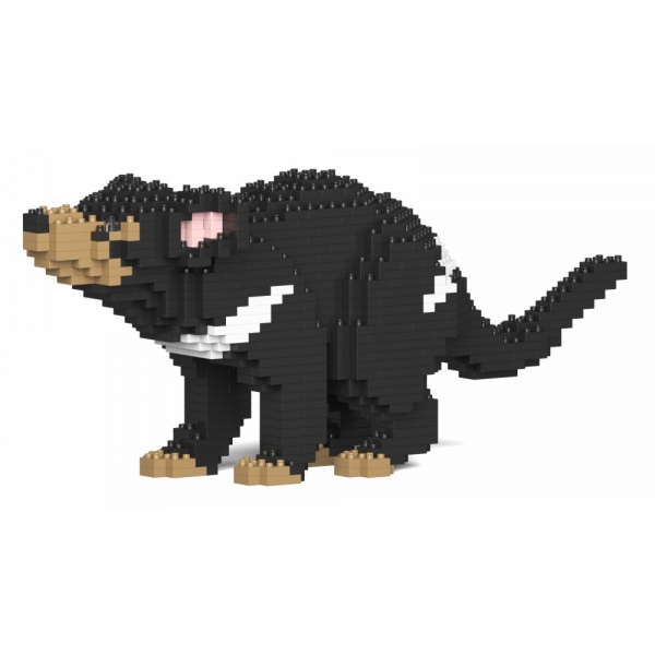 Jekca - Tasmanian Devil 01S - Lego - Sculpture - Construction - 4D - Brick Animals - Toys