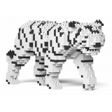Jekca - White Tiger 01S - Lego - Scultura - Costruzione - 4D - Animali di Mattoncini - Toys