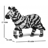 Jekca - Zebra 01S - Lego - Scultura - Costruzione - 4D - Animali di Mattoncini - Toys
