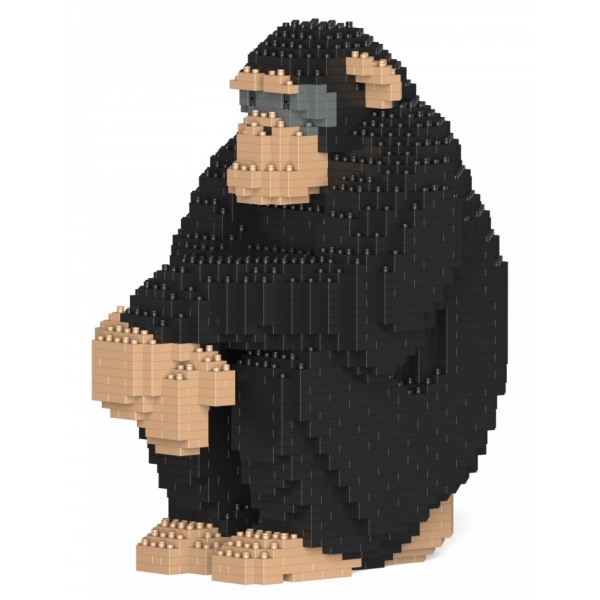 Jekca - Chimpanzee 01S - Lego - Scultura - Costruzione - 4D - Animali di Mattoncini - Toys