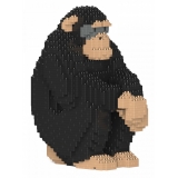 Jekca - Chimpanzee 01S - Lego - Scultura - Costruzione - 4D - Animali di Mattoncini - Toys