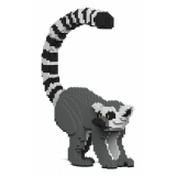 Jekca - Lemur 01S - Lego - Sculpture - Construction - 4D - Brick Animals - Toys