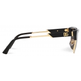 Dolce & Gabbana - Dark Sicily Sunglasses - Gold Dark Grey - Dolce & Gabbana Eyewear