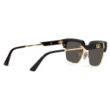 Dolce & Gabbana - Dark Sicily Sunglasses - Gold Dark Grey - Dolce & Gabbana Eyewear