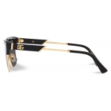 Dolce & Gabbana - Dark Sicily Sunglasses - Gold Dark Grey - Dolce & Gabbana Eyewear