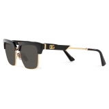 Dolce & Gabbana - Dark Sicily Sunglasses - Gold Dark Grey - Dolce & Gabbana Eyewear