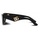 Dolce & Gabbana - DG Crossed Sunglasses - Black - Dolce & Gabbana Eyewear