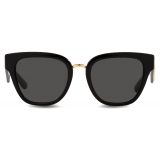 Dolce & Gabbana - Occhiale da Sole DG Crossed - Nero Grigio Scuro - Dolce & Gabbana Eyewear