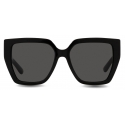 Dolce & Gabbana - Occhiale da Sole DG Crossed - Nero Grigio Scuro - Dolce & Gabbana Eyewear