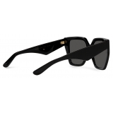 Dolce & Gabbana - DG Crossed Sunglasses - Black Dark Grey - Dolce & Gabbana Eyewear