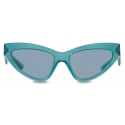 Dolce & Gabbana - Occhiale da Sole DG Crossed - Azzurro - Dolce & Gabbana Eyewear