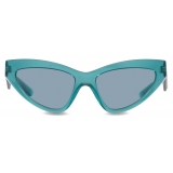 Dolce & Gabbana - Occhiale da Sole DG Crossed - Azzurro - Dolce & Gabbana Eyewear