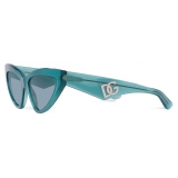 Dolce & Gabbana - DG Crossed Sunglasses - Azure - Dolce & Gabbana Eyewear