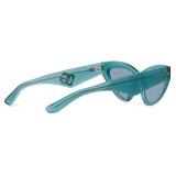 Dolce & Gabbana - DG Crossed Sunglasses - Azure - Dolce & Gabbana Eyewear